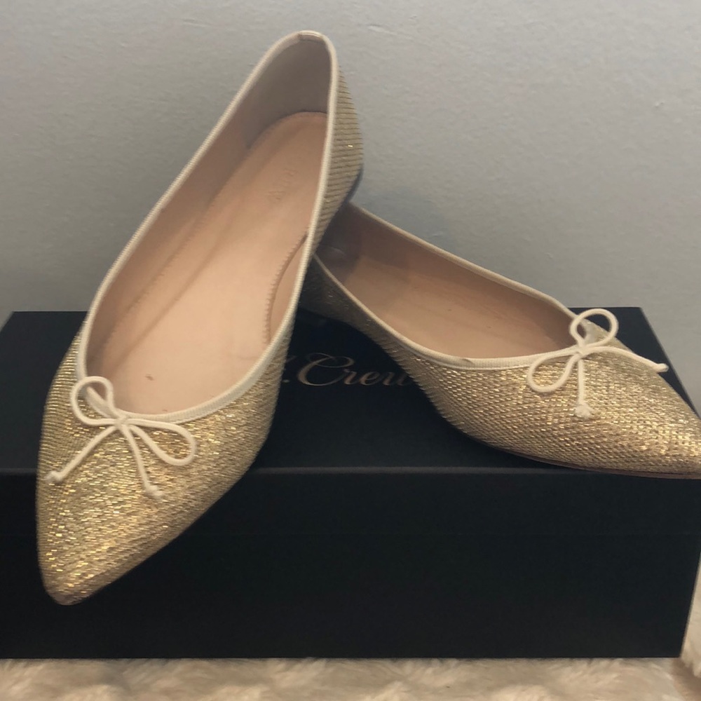 J.Crew Gemma Glitter flats
